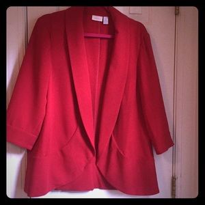 ❌SOLD❌ on another app🎀🌹 Chico's red jacket 🌹🎀